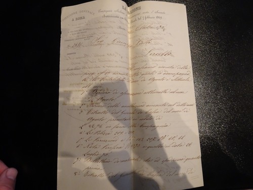 Antico documento commerciale - documento,
