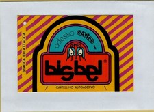 adesivo vintage STICKER kleber ETICHETTA VESTITI BIS BEL BISBEL