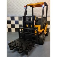 Muletto Elettrico per Bambini con Carrello Elevatore a Batteria Giallo