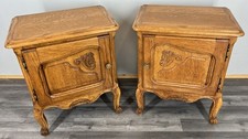 Coppia comodini rovere vintage