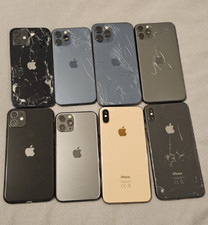 8x Custodia Posteriore iPhone Originale Rotta | Per Ricambi o Non Funzionante | Telaio