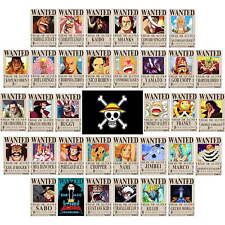 Poster Anime One Piece Ricercato 30x21cm, Nuova Edizione Set di 35 pz