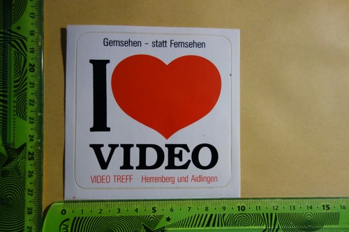 Vecchio adesivo hifi video