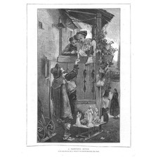 ADOLPHE WEISZ Un'offerta allettante - Stampa antica 1874