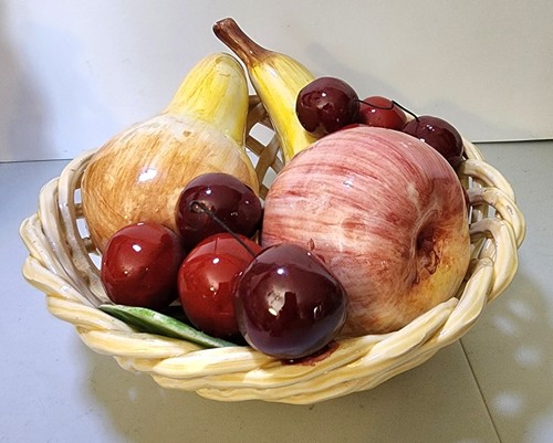 Cesto frutta ceramica italiana