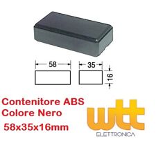 Contenitore 58x35x16 mm - custodia per elettronica in ABS nero