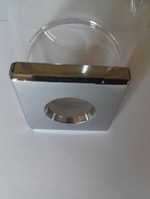 VOLA ARNE JACOBSEN RICAMBIO PLACCA QUADRA QUADRATA METALLO CROMO SPAREPARTS