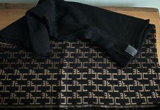 Mantella Elisabetta Franchi, Marrone E Nera. Double Face Con Custodia Originale