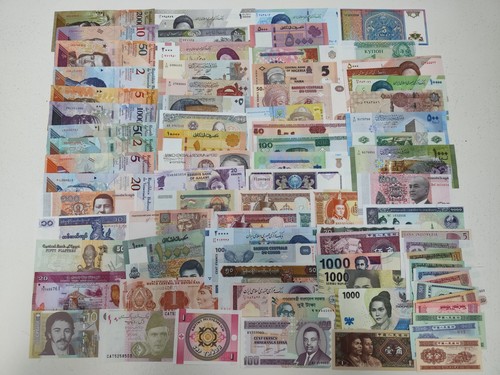 Lot billets du monde - 80,