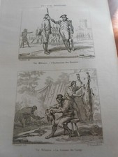 1836 INCISIONE GUERRA NAPOLEONICA ISTRUZIONE VITA MILITARE RECLUTE CAMPO CUCINA