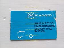 Piaggio Vespa PK 50 V5X1M - 125 XL VMX6M 1986 manuale uso manutenzione libretto