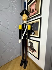 Pinocchio Carabiniere Burattino di legno artigianale alto 150 cm