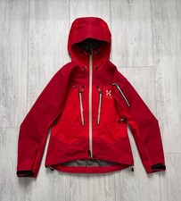 Giacca rossa da donna Haglofs Spitz Gore Tex Pro Shell outdoor taglia S