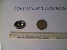 BOTTONE 2 FORI MAGLIA ANCORA MARINA MARINAIO NAUTICA COLOR ARGENTO 2,4 X 2 CM