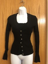 New Worthington Knit Twin Set Top and Sweater Size Small