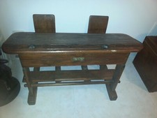 Banco scuola vintage legno - banco,
