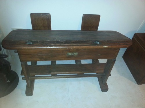 Banco scuola vintage - (in, legno