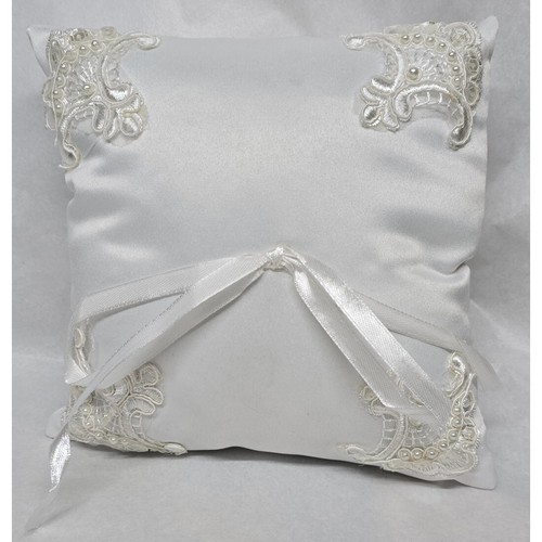 Cuscino portafedi bianco 16x16