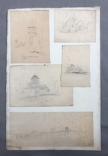 Cinque disegni antichi su una