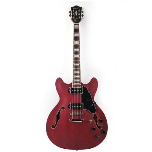 Chitarra elettrica jazz nera - chitarra,
