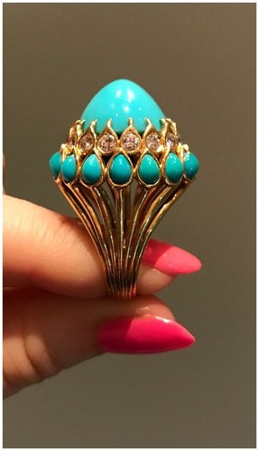 Glorioso anello cocktail - anello, da