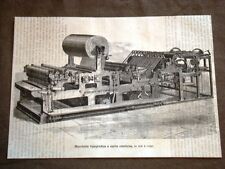 La tipografia nel 1877 Macchina tipografica a carta continua di Hoe e Comp.