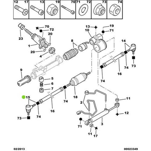 Kit giunto sferico - , asta