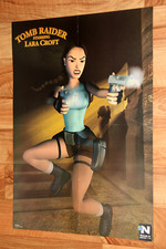 1999 Tomb Raider II Starring Lara Croft / Ruff 'n' Tumble poster vintage PS1 N64