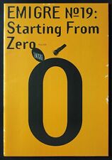 Emigre Magazine 19 Starting From Zero 1991 Fonts Typography Graphic Design