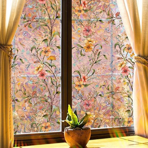 Pellicola finestra floreale - pellicola,