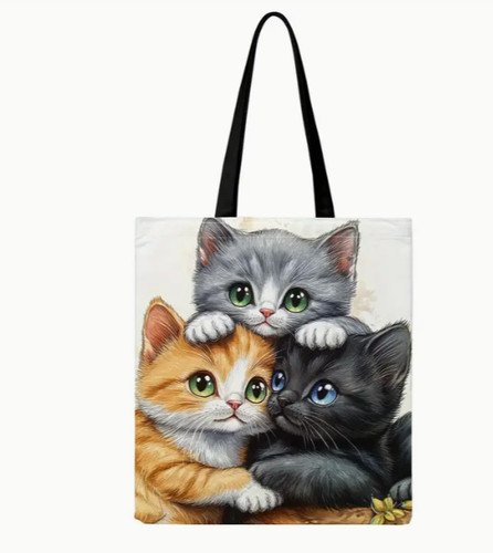 Carino gatto gattino tela tote