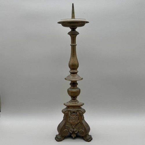 Candeliere altare bronzo - altare,