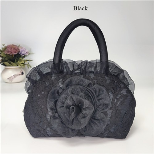 Donna pizzo borsa increspatura - pizzo,