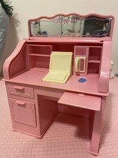 Barbie Vintage Furniture 1987 - Living Pretty Sweet Roses Roll Top Desk
