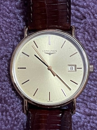 Longines gold dial wristwatch - gold,