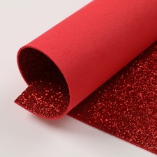 5 FOGLI GOMMA EVA GLITTER