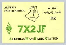 Radioamatore QSL 7X2JF Algeria