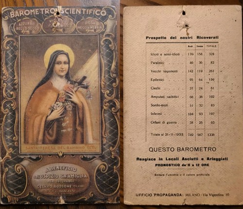 Barometro scientifico 1933 - scientifico,