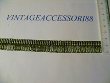 PASSAMANERIA FRANGIA VERDE LODEN ALT 1,5 CM X 5 MT TAPPEZZIERE FONDO MAGAZZINO 