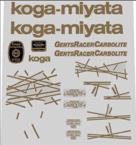 Set adesivi koga miyata - koga, uomo
