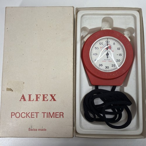 Cronometro vintage alfex rosso - vintage,