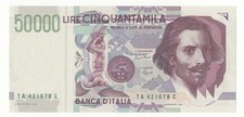 50000 LIRE BERNINI  II° Tipo