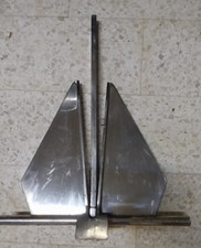 ANCORA DANFORTH ACCIAIO INOX 28 KG (o 25-30) USATA PER IMBARCAZIONI OLTRE  15 MT