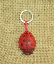 COCCINELLA PORTACHIAVI ARTIGIANALE IN CUOIO LA CUOIERIA FATTO A MANO