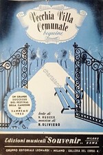 Spartiti - Vecchia Villa Comunale - Beguine per Canto - Mandolino o Fisarmonica