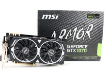 GPU MSI GeForce GTX 1070 8GB Armor OC con scatola | 1 anno di garanzia, spedizione veloce!