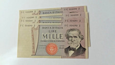 1000 LIRE VERDI 4 BANCONOTE SERIE CONSECUTIVE  FDS