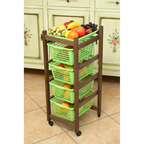 Carrello portafrutta jolly con - portafrutta,