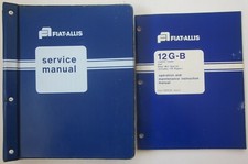 FIAT-ALLIS 12 G 12 G-B caricatore cingolato service+operator manuale officina
