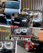 FARI ADATTI PER BMW SERIE 3 E46 2001-2005 ANGEL EYES + DOPPIO KIT LED